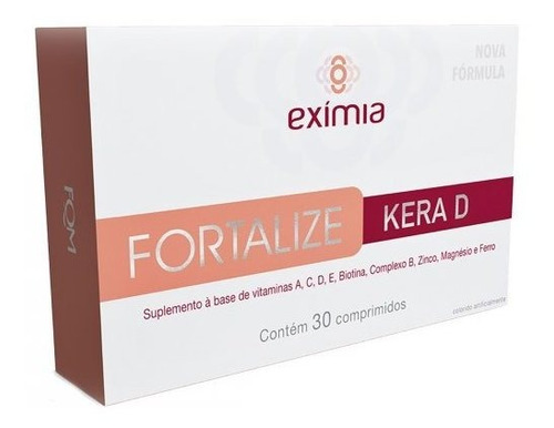 Exí­mia Fortalize Kera D Suplemento Vitamínico 30 Comprimdos
