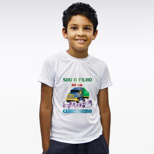 Imagem 1 de 3 de Camiseta Infantil - Filho Do Caminhoneiro