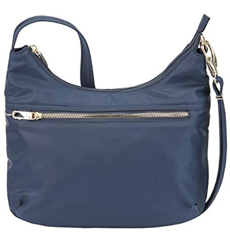 Travelon Women's Anti-theft Tailored Hobo, Sapphire, 13.25 X