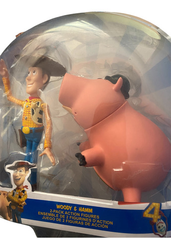 Set De 2 Muñecos Toy Story. Woody Y Hamm. Tocino