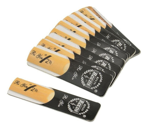 Caixa Palheta Sax Alto 2,5 Com 10 Unidades Riyin
