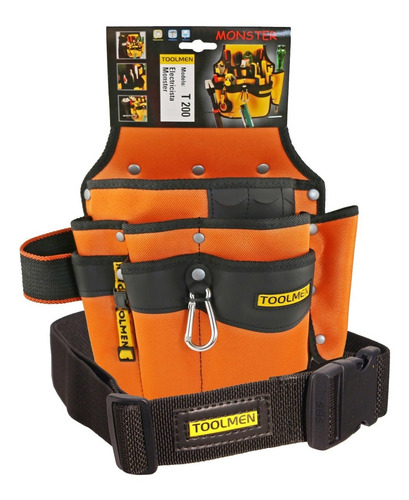 Imagen 4 de 9 de Combo Cinturon Porta Herramienta Reforzado Toolmen T200 T35