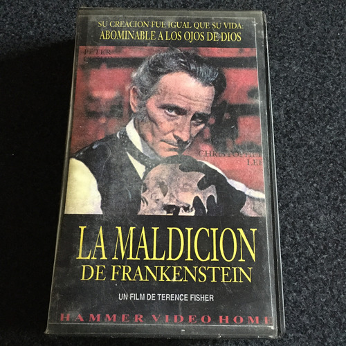 La Maldicion De Frankenstein Vhs  Hammer Video Home  Exc Est