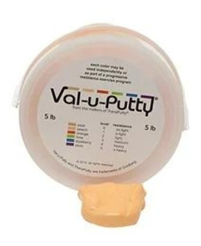 Plastilina Terapeutica Val-u-putty X-s 5 Lb 2.27 Kg Durazno