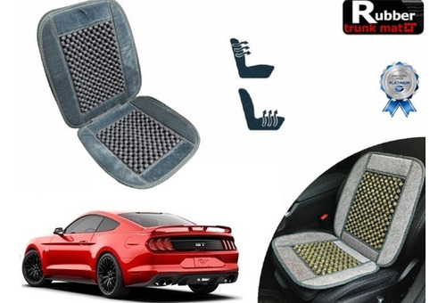 Cubre Respaldo Gris Asiento Bolitas Mustang Gt V6 2017