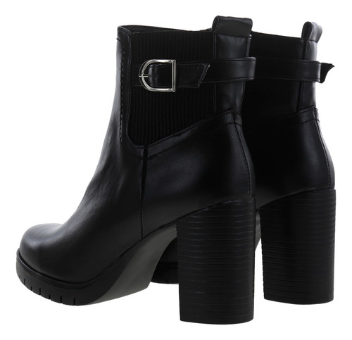Imagen 4 de 4 de Botines Botas De Tacón Para Mujer Dama Hebilla Erez