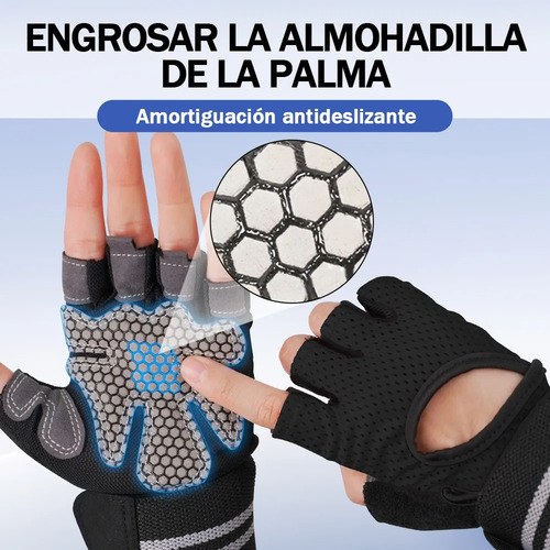 Guantes Para Gym Pesas Deportivos Muñequeras Mujer Y Hombre