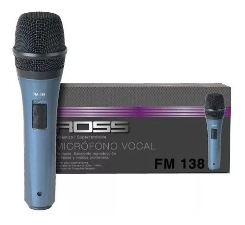 Microfono Ross Fm-138 Con Cable Open Music Tm
