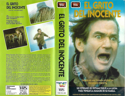 El Grito Del Inocente Vhs Rod Taylor Joanna Pettet