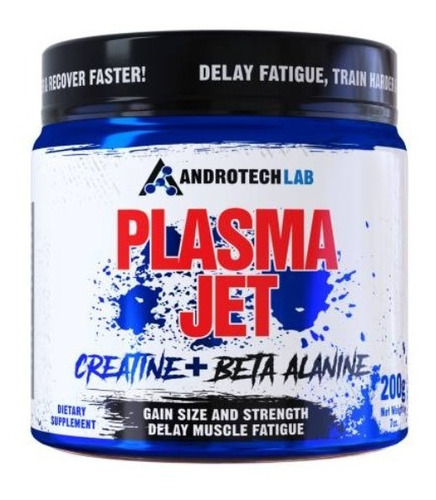 Creatina + Beta Alanina Plasma Jet 200g - Androtech Lab Sabor Sem sabor