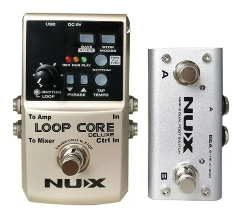 Pedal Nux Loop Core Deluxe Com Pedal Controlador - Original