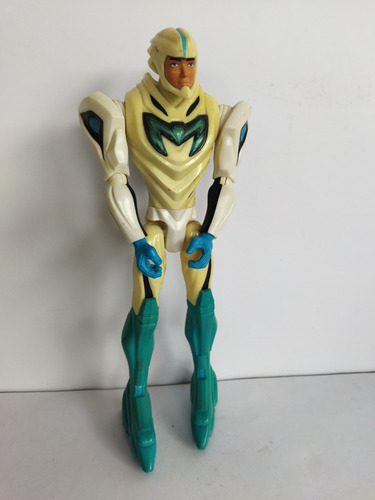 Max Steel Traje Blanco Combate Robot Azul 2013 (Usado)