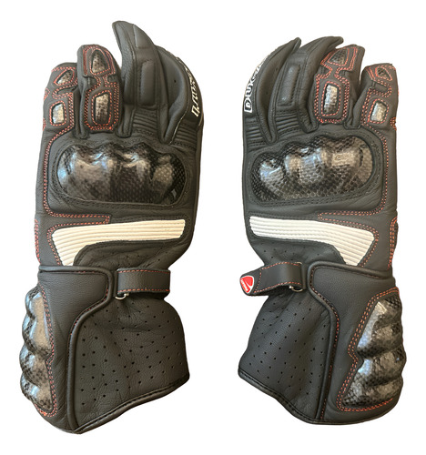 Guantes Moto Ducati, Nuevos Sin Uso. Negro M
