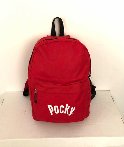 Mochila Backpack Pocky Glico Roja Mercancia Original