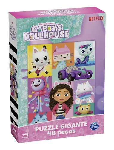 Quebra Cabeça Gigante 48 Pçs Gabby's Dollhouse - Grow 4373