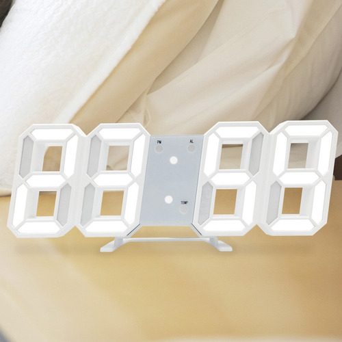 Relógio De Parede Digital Led 3d Com Visor De Brilho