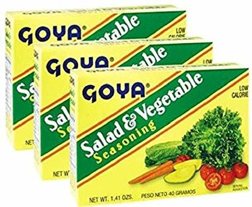 Ensalada De Verduras Y Goya Aderezo 1,41 Oz Pack De 3