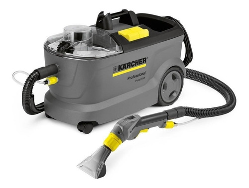 Imagen 2 de 9 de Lava aspiradora industrial De tacho Kärcher Professional Puzzi 10/1 10L gris y amarilla 220V-240V 50Hz/60Hz