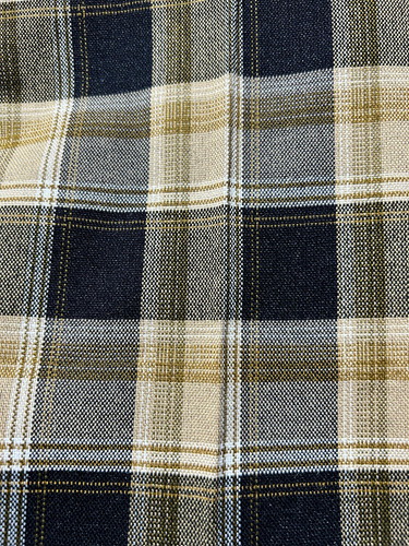 Pantalón Escoces Escolar Para Uniforme Con Resorte Caqui Y Azul Marino 6