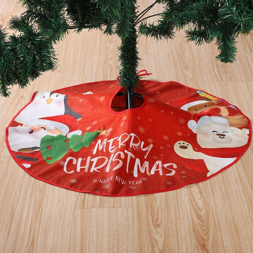 Falda De Árbol De Navidad De 90 Cm, Decoración Navideña