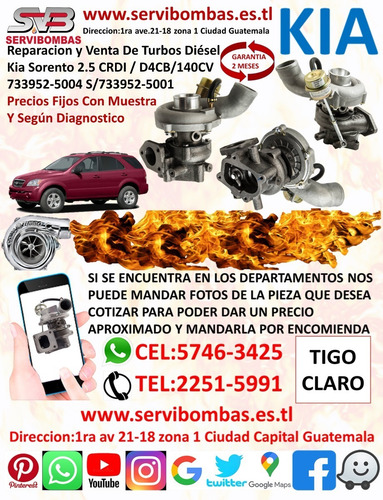 Imagen 4 de 4 de Reparacion De Kia Combi Turbo Diesel 3.3 D4al Guatem