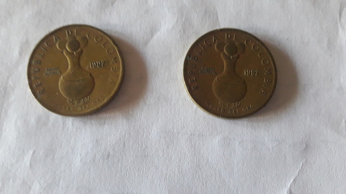 Moneda De Colombia De 20 Pesos Año 1982