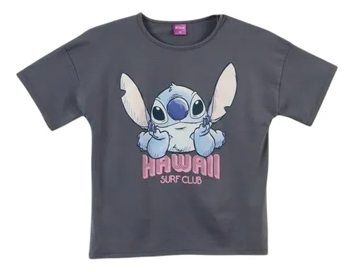 Polera Stitch Talla 14 Original Disney