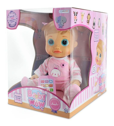 Baby Wow Boneca Que Fala Analu - Multikids