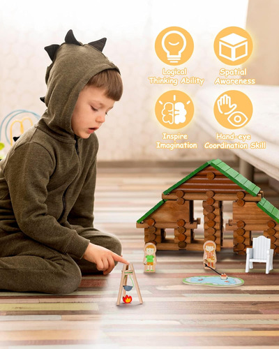 Juego De Bloques Sainsmart Jr. De 214 Piezas Cabana