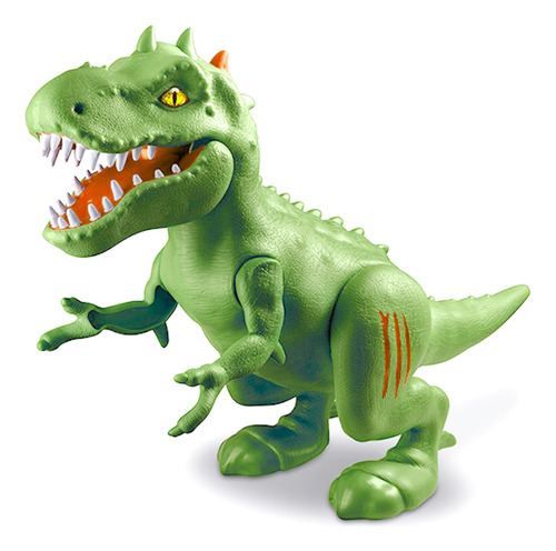 Tiranossauro Rex Boneco Dinossauro Verde Grande Na Caixa