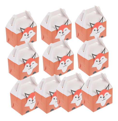 Solustre Fox Candy Boxes 10 Cajas De Embalaje Maleta Portát
