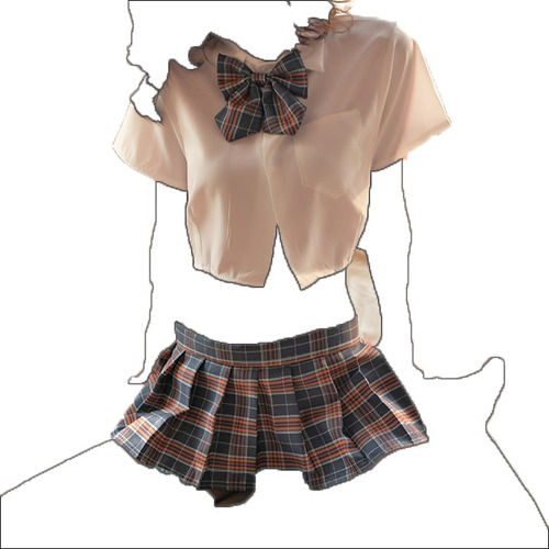 Disfraz Colegiala Lencería Maid Babydoll Ropa Interior