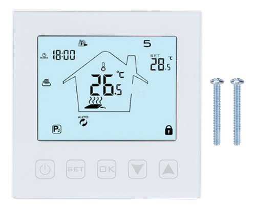 Pantalla Lcd De Termostato De Calefacción Con Control Remoto