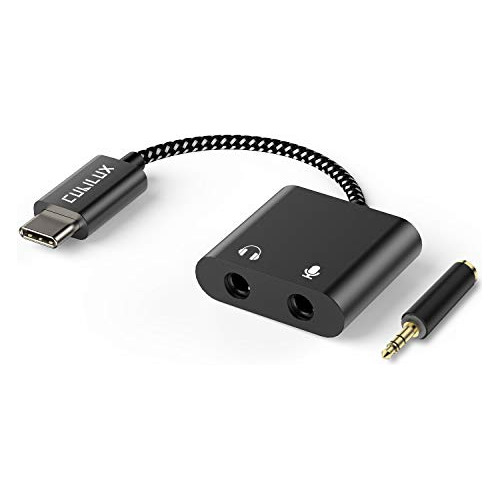 Adaptador De Micrófono Cubilux Usb C A Trs Con Conector Para