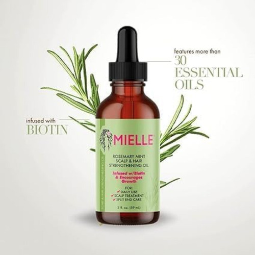 Mielle Aceite Para El Cabello De Menta Y Romero Orgánic(2pcs