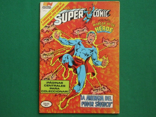 Supercomic #351 Superman La Amenaza Del Poder Siquico Novaro