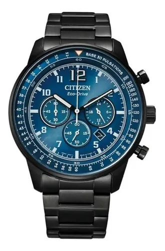comprar Reloj Citizen Ecodrive Crono Ca450580l Local Daddona Color de la malla Negro Color del bisel Azul Color del fondo Azul