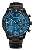Comprar Reloj Citizen Ecodrive Crono Ca450580l Local Daddona Color de la malla Negro Color del bisel Azul Color del fondo Azul