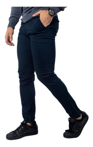 Imagen 2 de 5 de Pantalon Corte Chino Hombre Gabardina Colores Talle Especial