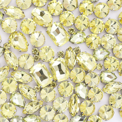 Topfive 120 Piezas De Diamantes De Imitación Para Coser Con