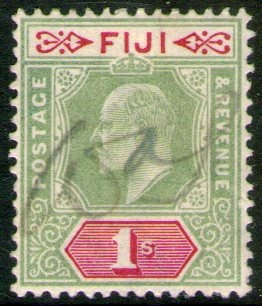 Fidji Is. (fiyi) Sello Rey Edward 7° Obliterado A Pluma 1903