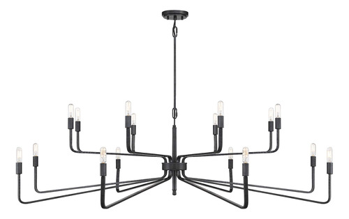 Candelabro 16 Luz Hierro Forjado 57  Ancho X 18  Alto