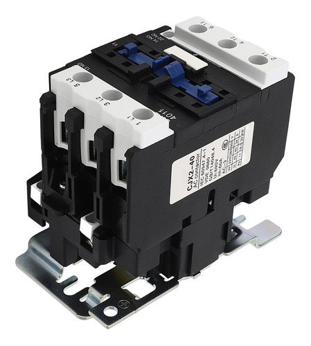 Contactor Eléctrico Ac Din Rail Mount, 3 Polos, Bajo Voltaje