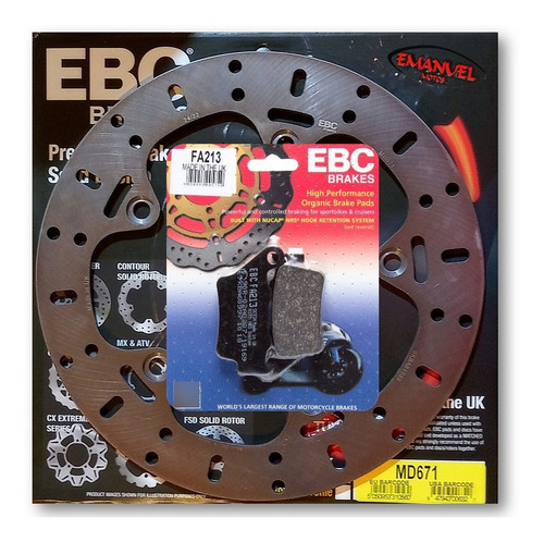 Disco De Freno Y Pastillas Ebc Brakes Bmw F 750 Gs