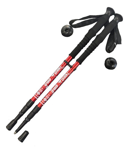 Bastones De Trekking Nexxt Aluminio Regulable Par Negro