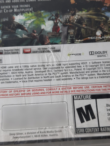 Dead Island Riptide Ps3 Lenny Games (Usado)