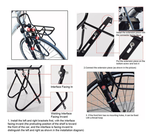Portaequipajes Delantero Para Bicicletas Portaequipajes Dela