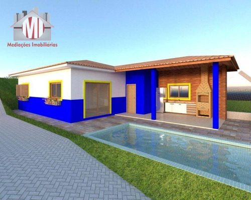 Imagem 1 de 24 de Lindo Projeto Em Construção, Com 3 Dormitórios, Piscina, Área Gourmet, Bem Localizada, À Venda, 950 M² Por R$ 360.000 - Zona Rural - Pinhalzinho/sp - Ch1004