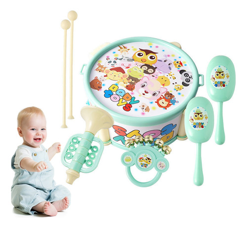 Juego De Instrumentos Musicales Para Niños, 7 Piezas, Instru