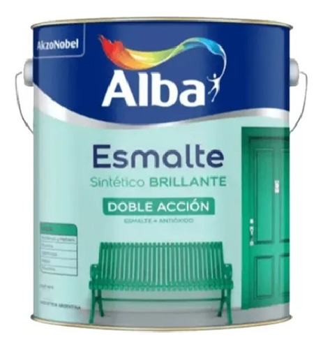 Esmalte Sintetico Antioxido Alba Brillante 4l Blanco